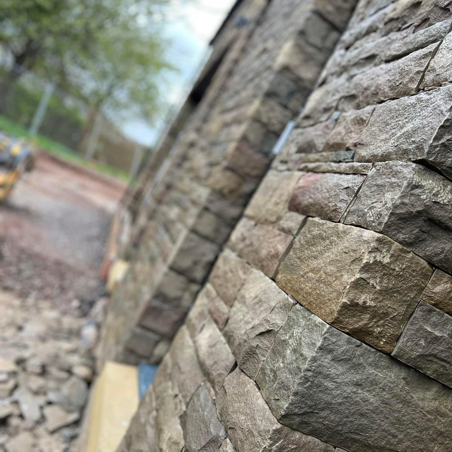 Close up of Brick cladding